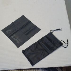 $4 Add-On New Outdoor King Black Drawstring Pouch & Glasses Cleaning Rag